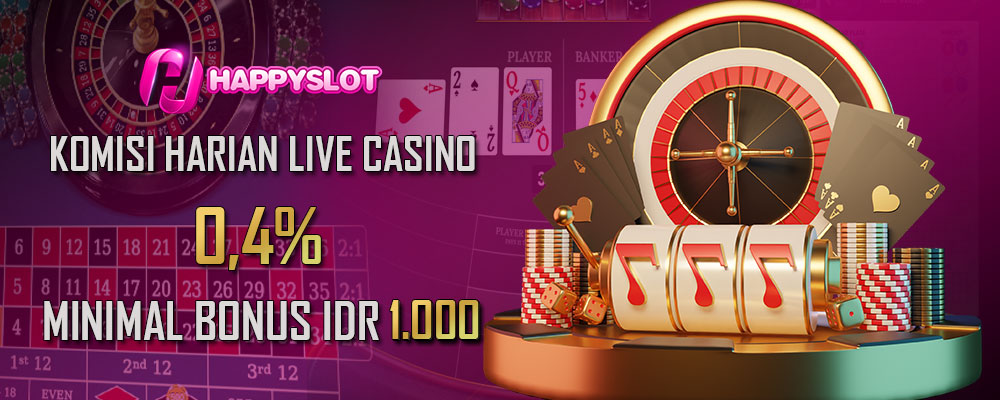 Komisi Harian Live Casino 0,4%